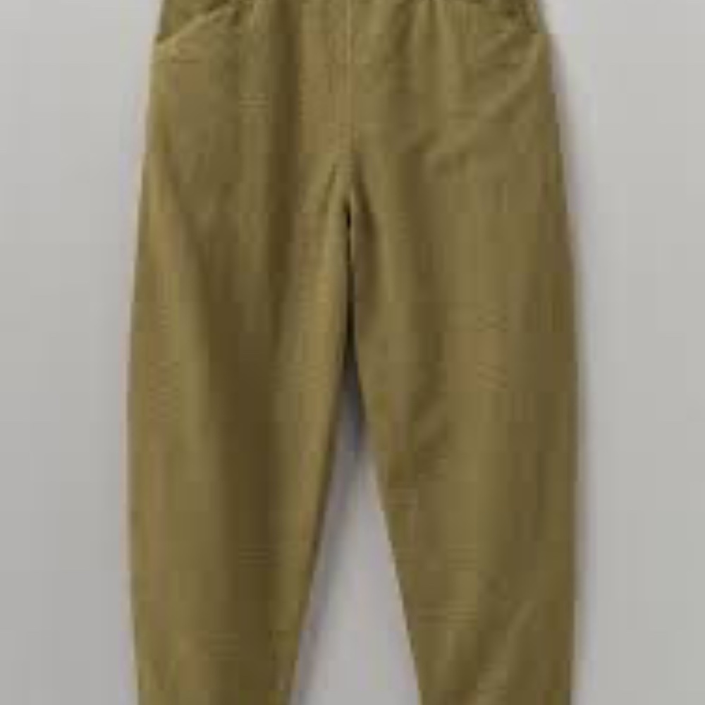 Alix Cotton Check Trousers | Golden Olive, Medium - Picture 2 of 10